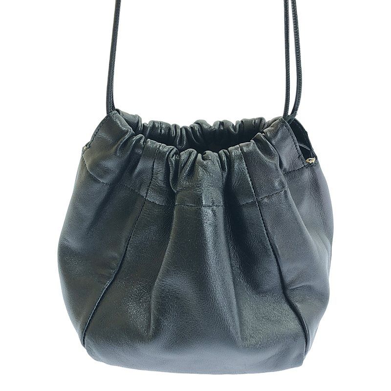 JIL SANDER / ジルサンダー | リバーシブル レザー ドローストリング