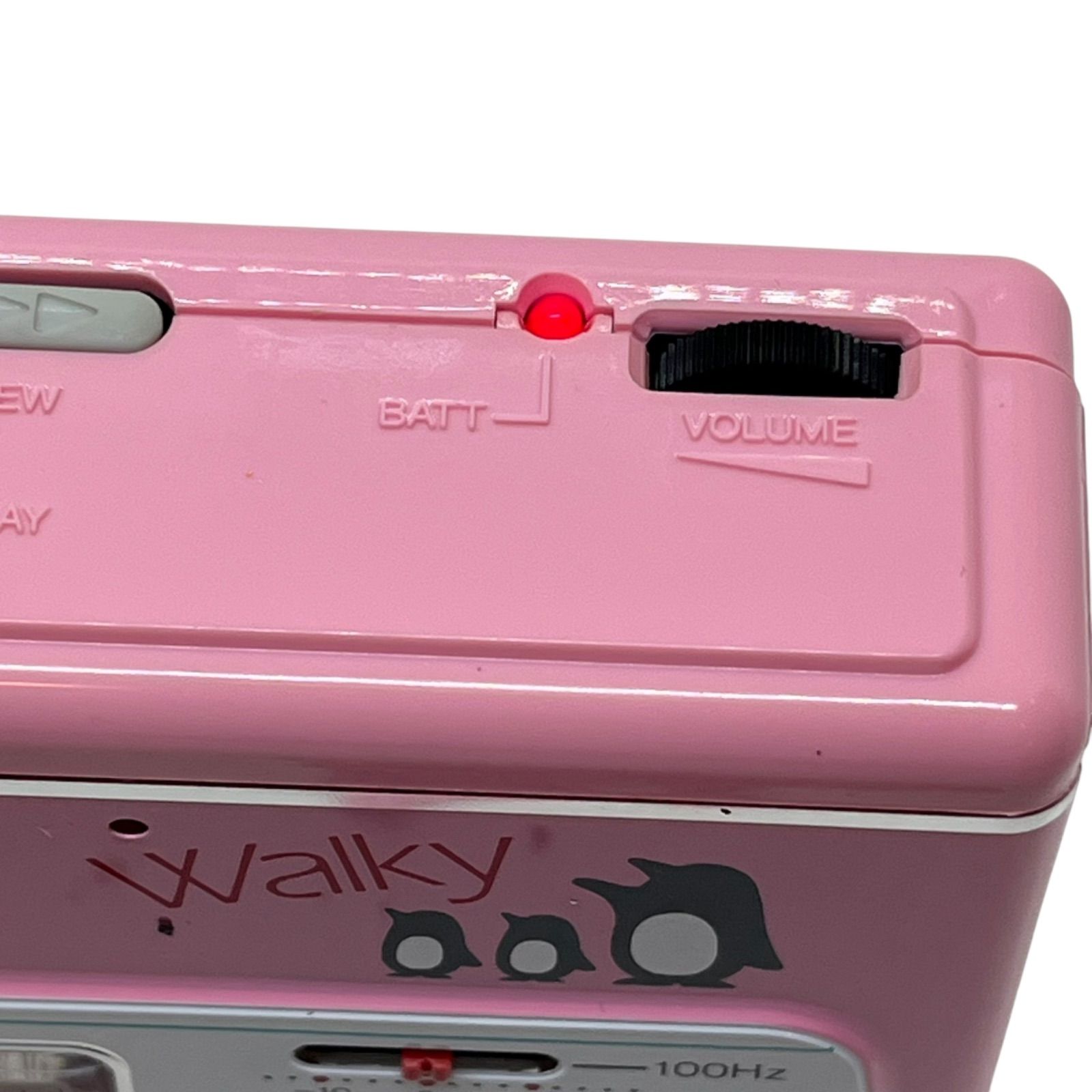 管33637】通電確認済☆TOSHIBA Walky KT-PS12 ピンク ステレオカセット