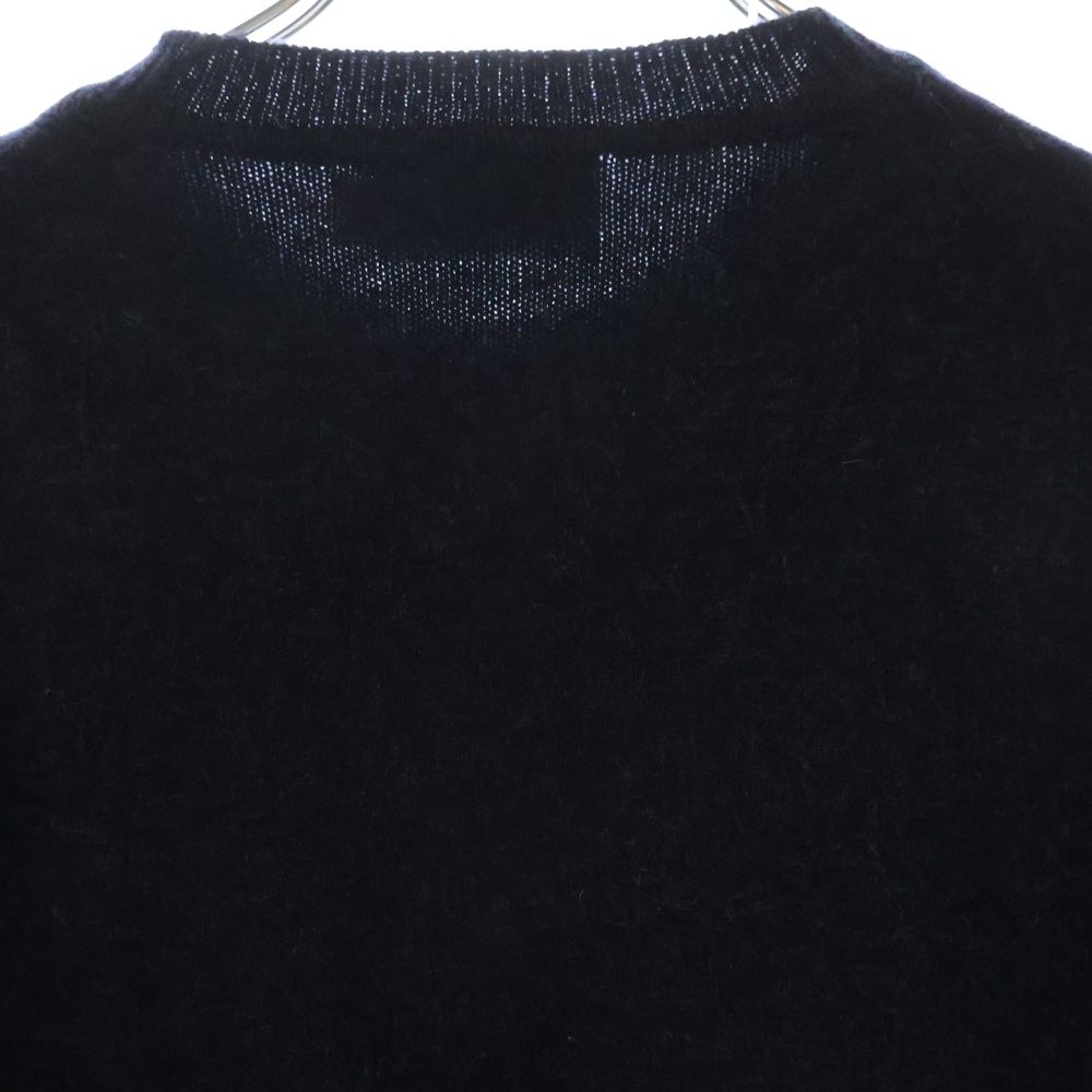 MAISON KITSUNE メゾンキツネ 14AW フロントロゴ刺繍 ウール  ニットセーター ネイビー レディース FW14-MK-004-PU MAISON KITSUNE' - MAISON KITSUNE メゾンキツネ 14AW フロント