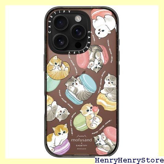 CASETiFY インパクト iPhone 16 Pro ケース スリム | 2.5mの落下試験をクリア MIL規格4倍相当 | ワイヤレス充電に対応 - Do nothing or Macaroon - クリア ブラック 1960