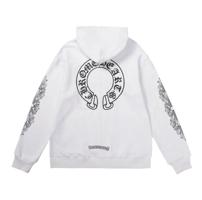 CHROME HEARTS クロムハーツ ジップパーカー ダガー 新品 ブラック、ホワイト2色選択