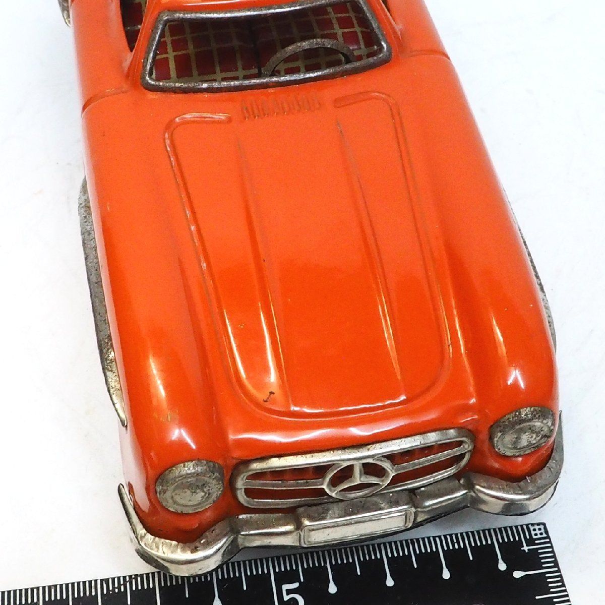 旧バンダイ【メルセデス ベンツ300SLガルウイング小サイズ橙】ブリキtin箱無 旧バンダイ【Mercedes Benz 300SL小メルセデス ベンツ橙ガルウイング