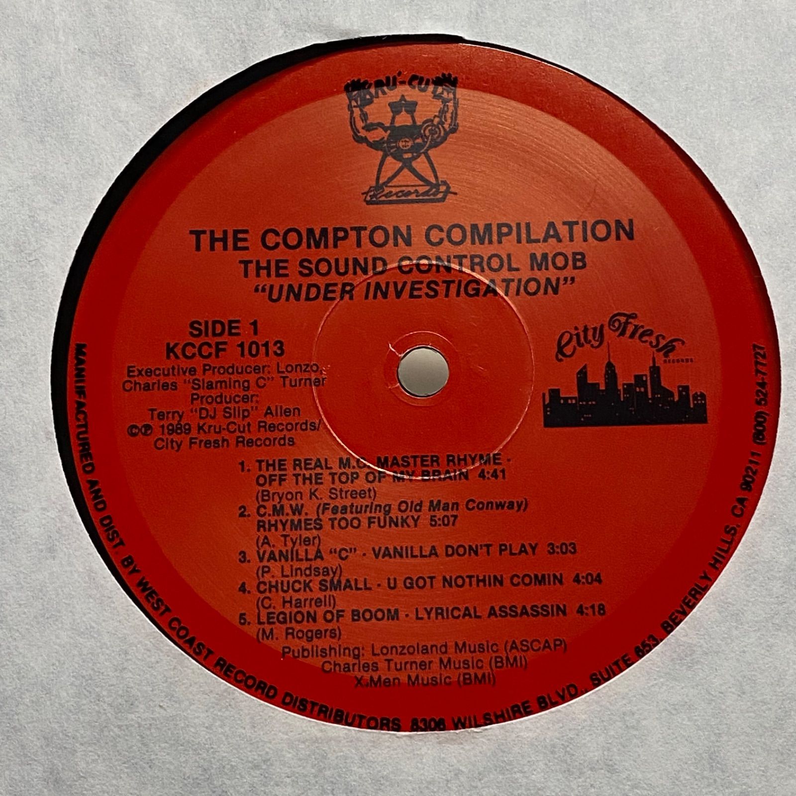 超希少 THE COMPTON COMPILATION Various 1LPragsrecords - www.sieg