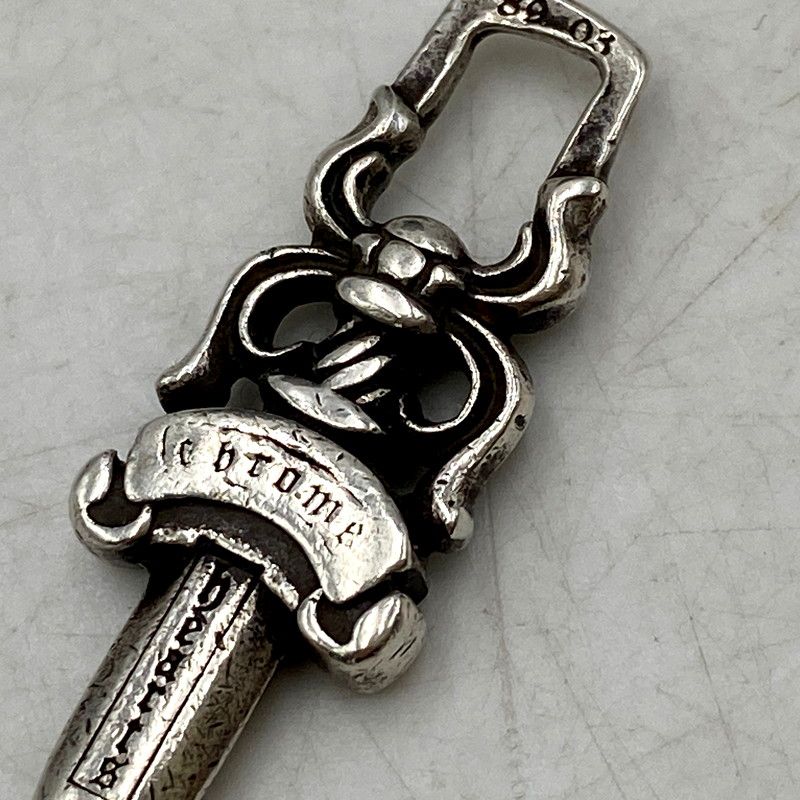 クロムハーツ ＃5 ダガー ジップ ネックレス チャーム トップ 925