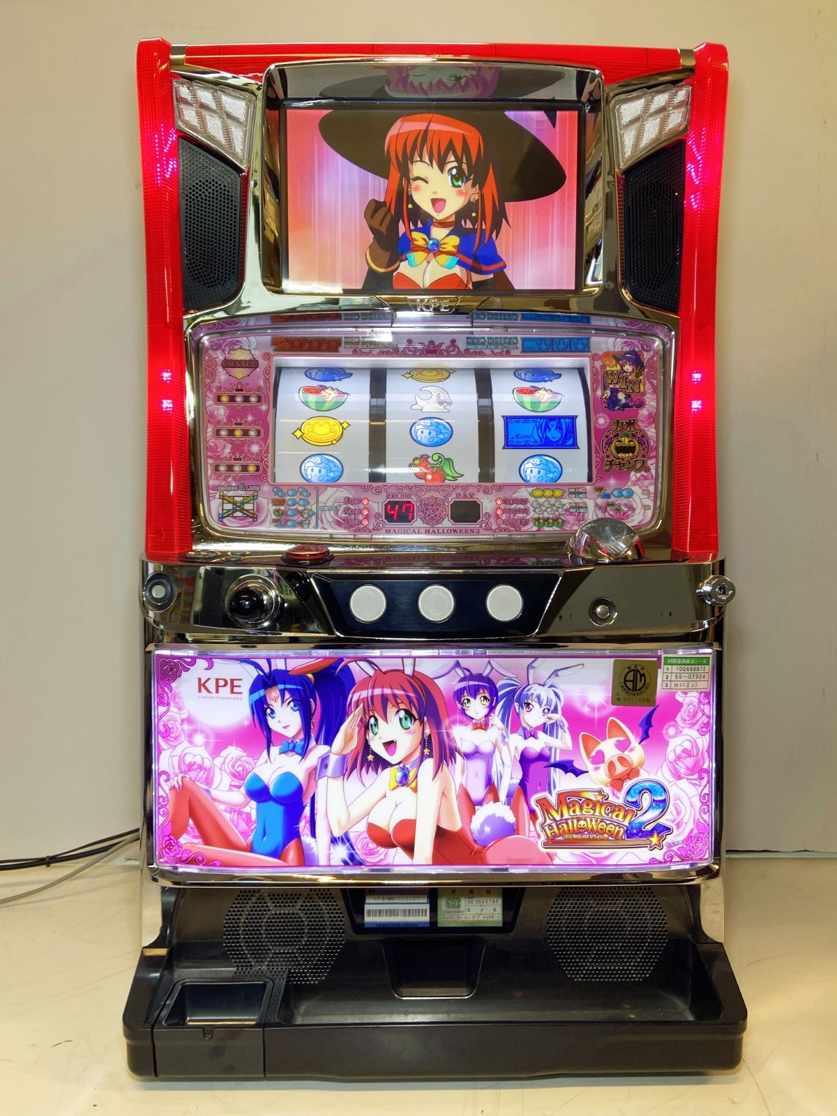 【即発送可・送料込】パチスロ スロット実機 マジカルハロウィン2 バニーパネル 送料込】 パチスロ スロット実機 KPE マジカルハロウィン2