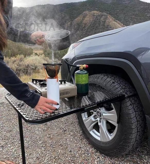 タイヤテーブル 車両整備 メッシュ テーブル キャンプ 取り付け簡単 折り畳み式 テールゲート キャンプ 車旅行 WWW_OLIVIERBERNSTEIN_COM