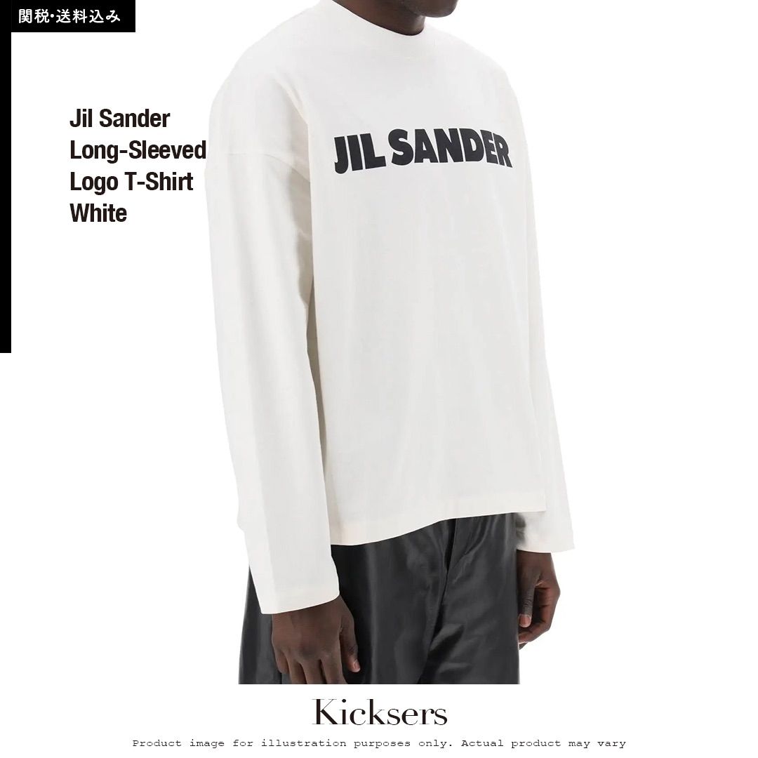 Jil Sander Long-Sleeved Logo T-Shirt White ジルサンダー ロング