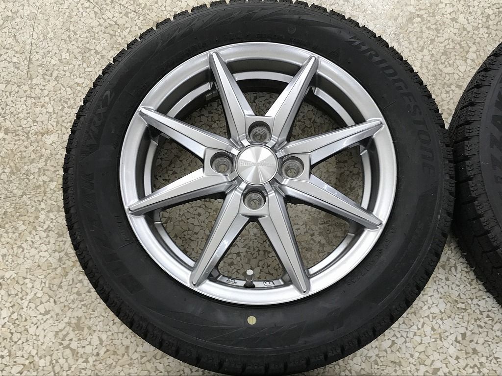 ◎イボ残 9.5分山保証 23年製 VRX2 155 65R14 傷少 14inc 4.5J 45 100 4H 即使用可 個人宅OK 4本 検 スペーシア N-BOX タント