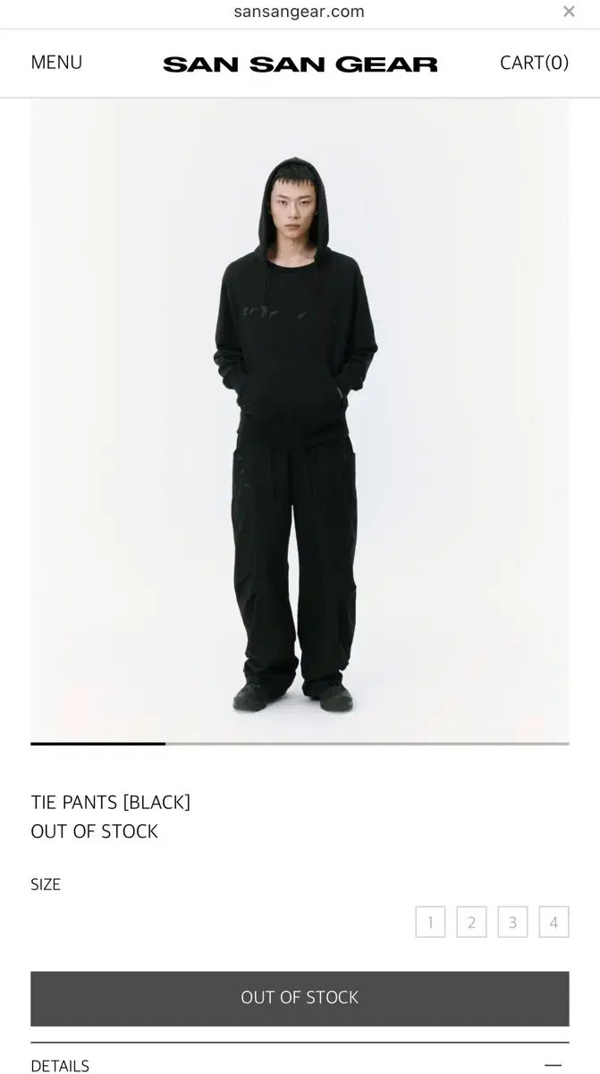 パンツ ブラック