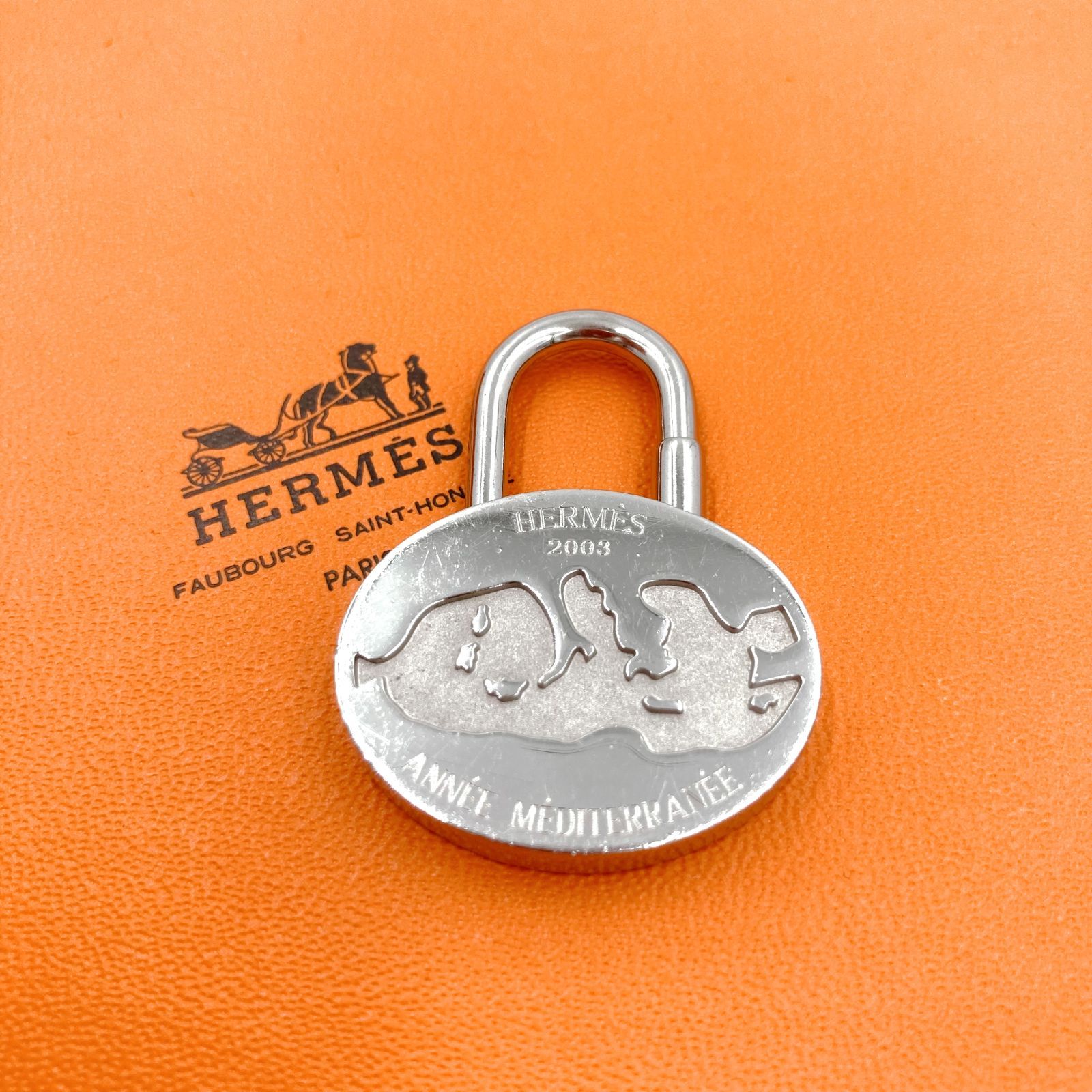 美品 HERMES エルメス 2003年限定 地中海 カデナ ANNEE MEDITERRANEE