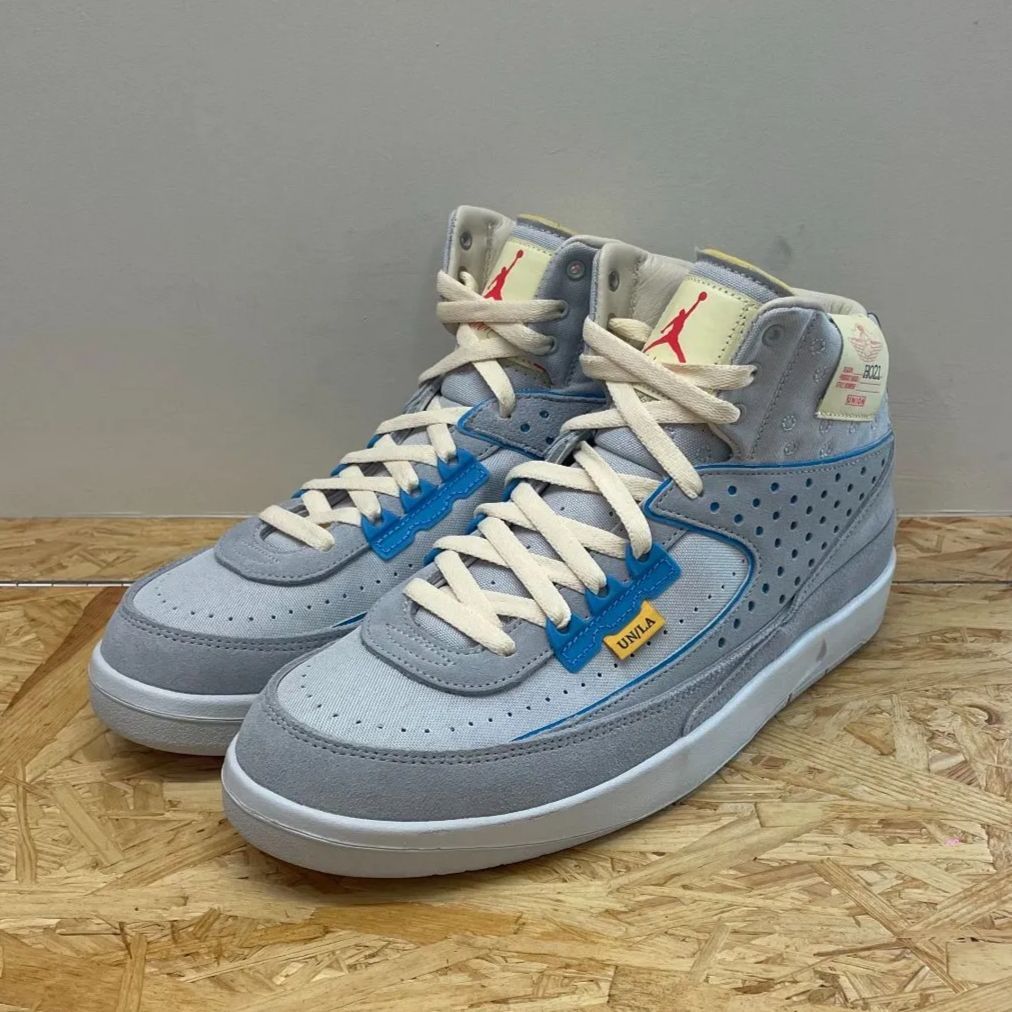 NIKE AIR JORDAN 2 RETRO SP UNION LA GREY FOG ナイキ エア ジョーダン 2 レトロ エスピー ユニオン  エルエー グレー フォグ 灰 青 27cm DN3802 001 - メルカリ