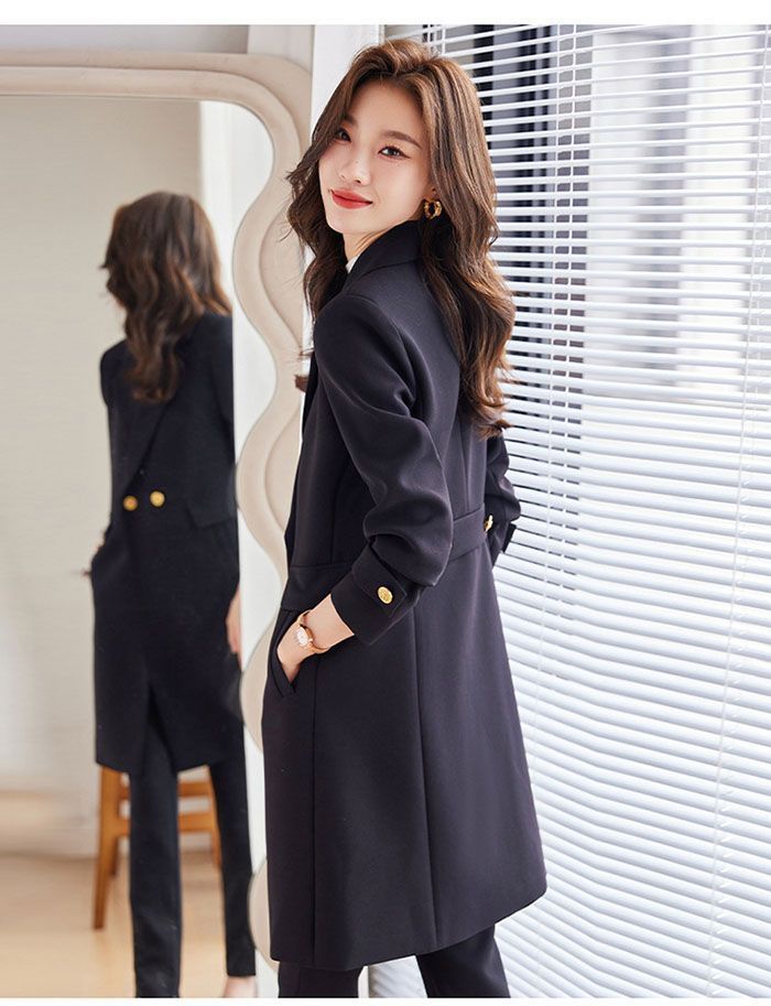 セットアップ スーツ レディース フォーマル スーツ パンツスーツ フォーマル 通勤 セレモニー ビジネススーツ ロングテーラードジャケット＆ワイドパンツ 2点セット 入学式 卒業式 入園式 卒園式 着痩せ 通勤 オフィス ビジネス xzdsygn