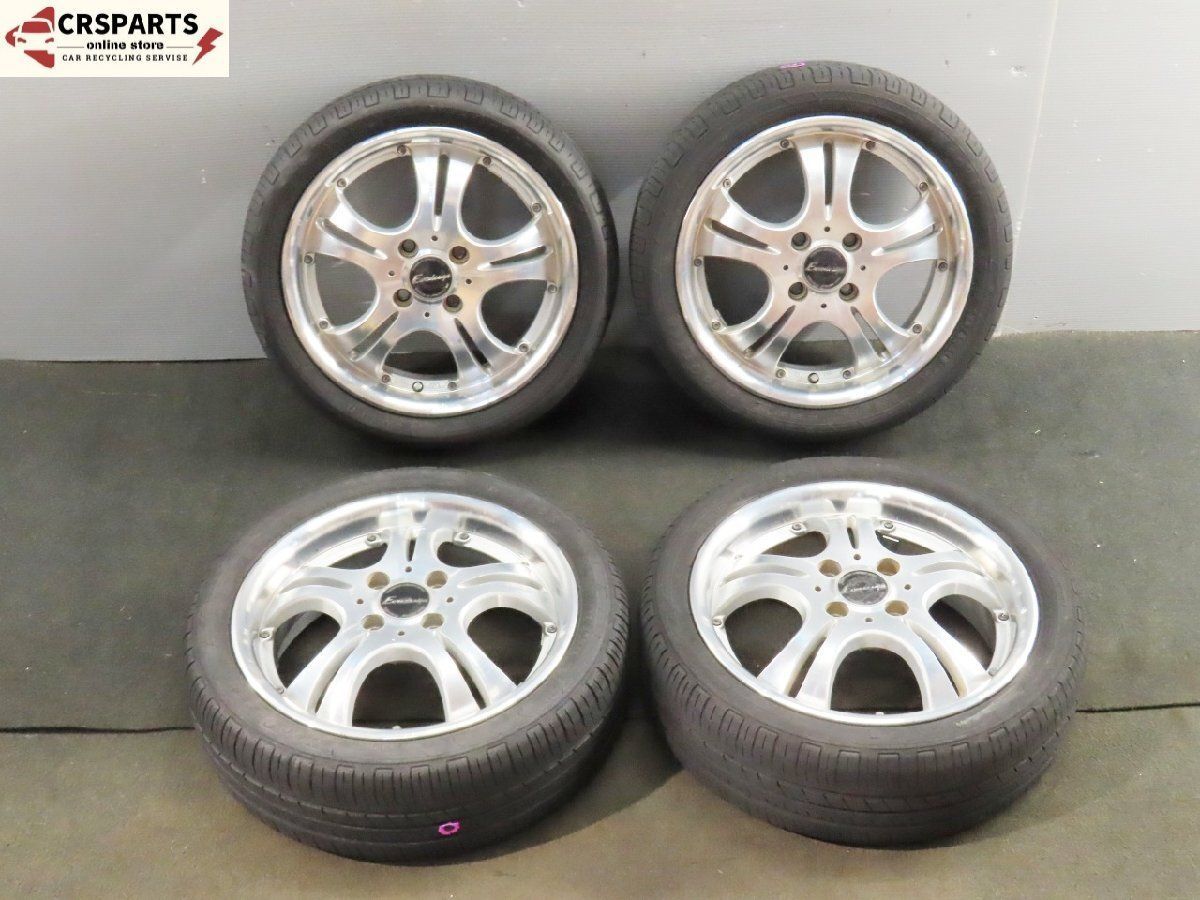 マナレイ スポーツ Euro design 15× 5J 45 4H 100PCD ホイール 4本セット タイヤおまけ付 |No 13414