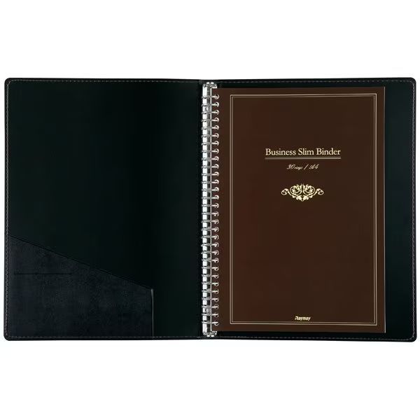 まとめ買い レイメイ藤井 ビジネススリムバインダーA4サイズ 30穴 ブラック QE1126B 3冊セット