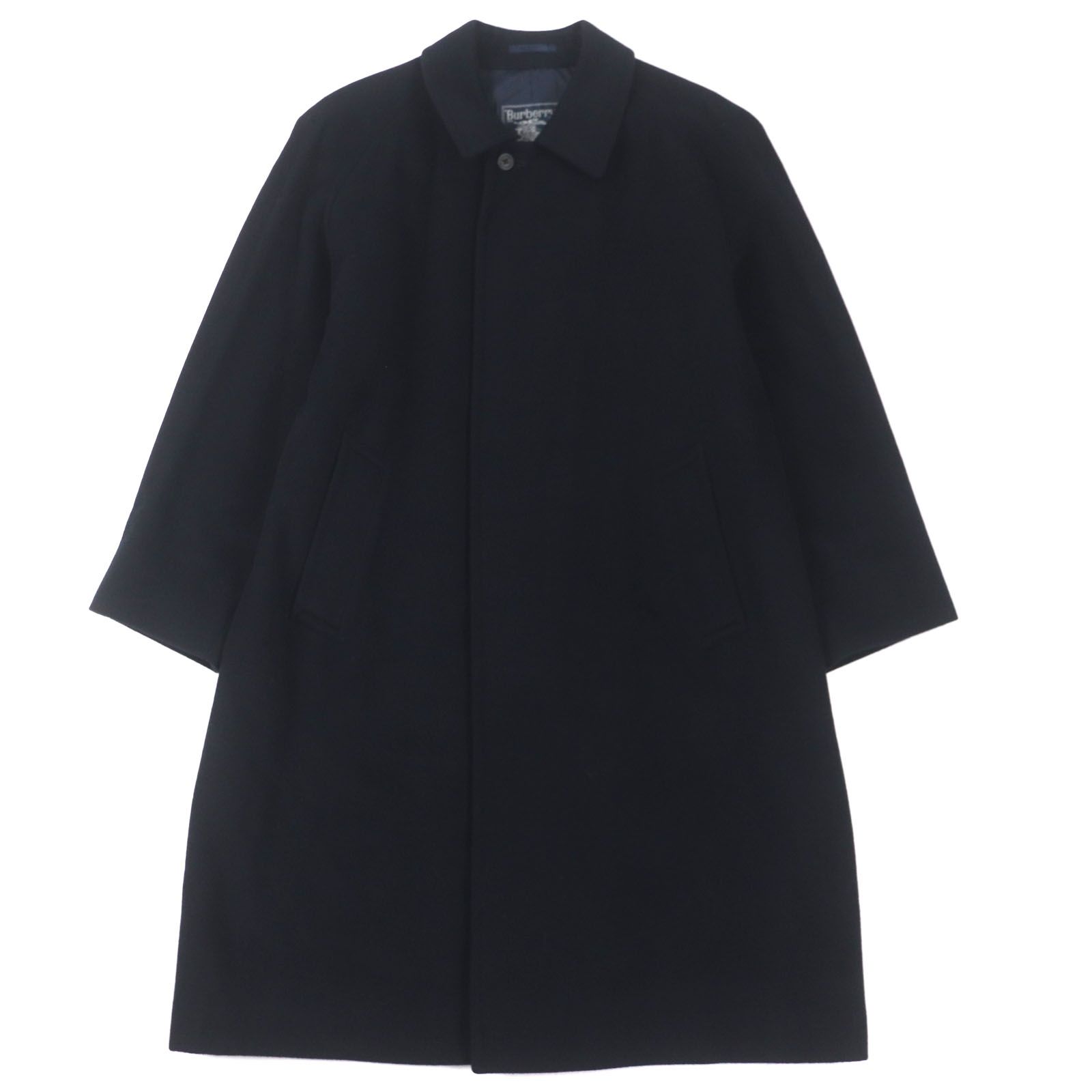 極美品▽Burberrys バーバリー ヴィンテージ カシミヤ ウール 比翼 
