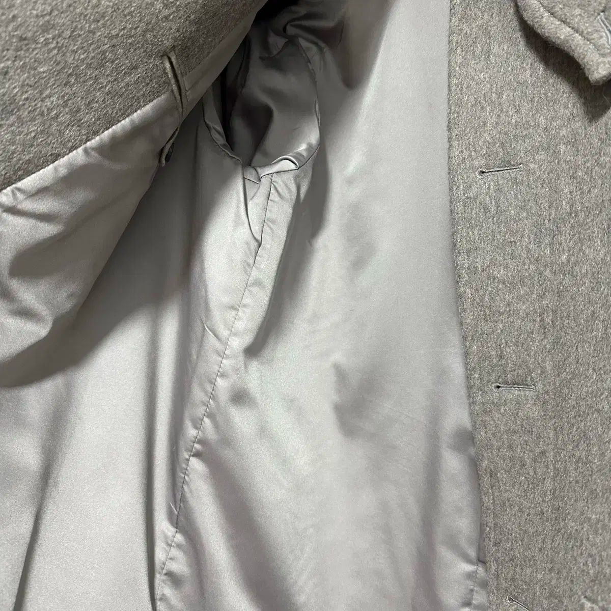 M Horlisun ホーリーサン ハーフコート メランジェ ベージュ