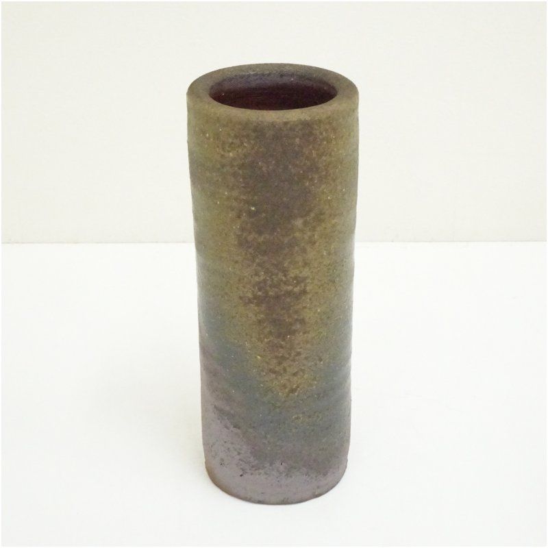 備前焼 竹内靖之造 花入（共箱） 花入れ 茶道 茶道具 花瓶 花器