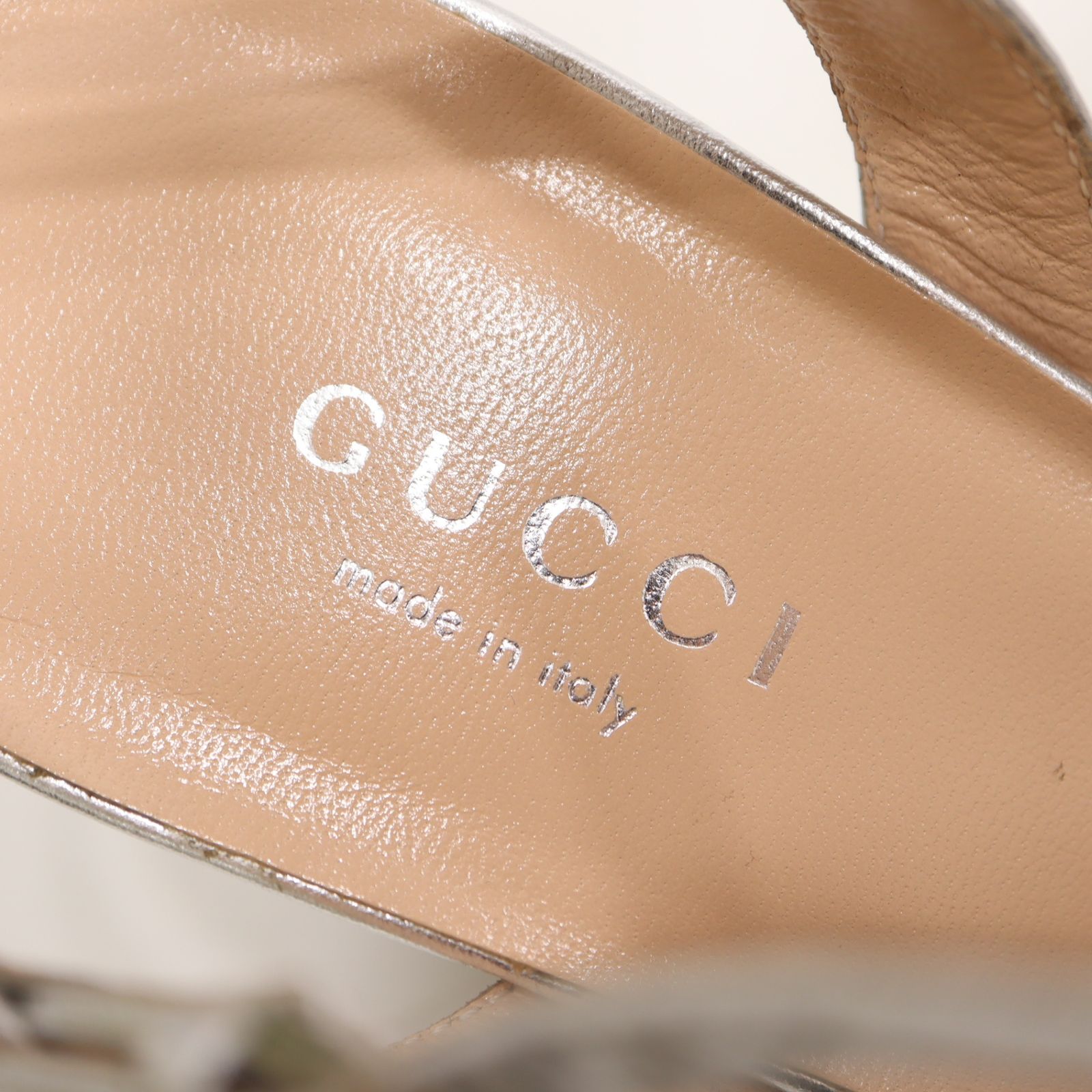 GUCCI グッチ サンダル GGマーモント スパンコール ヒール 36