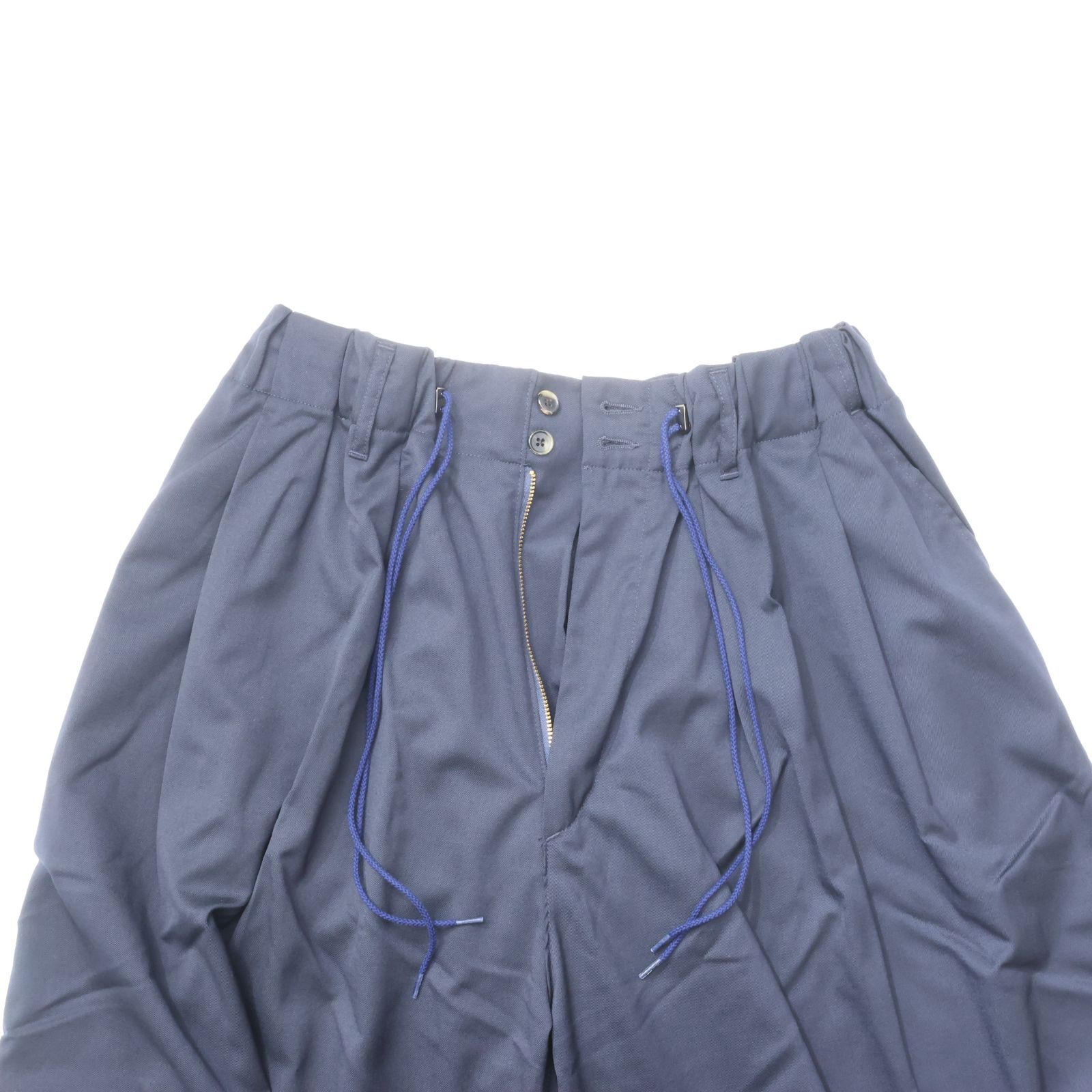 Sillage シアージ circular pants navy twill サーキュラー パンツ
