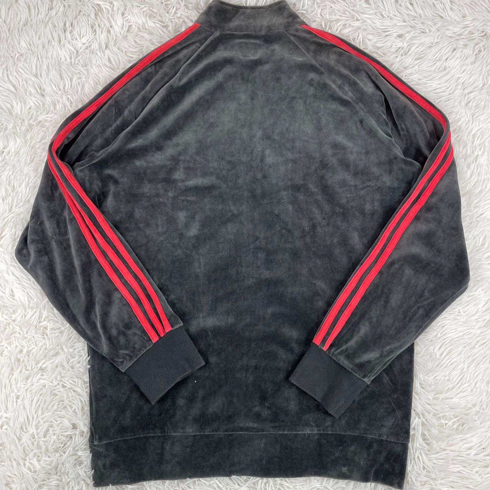 00s adidas アディダス ベロアトラックジャケット ジャージ 32 