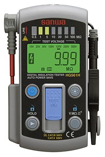 三和電気計器 SANWA スマートスタイル7レンジ式デジタル絶縁抵抗計 HG561H