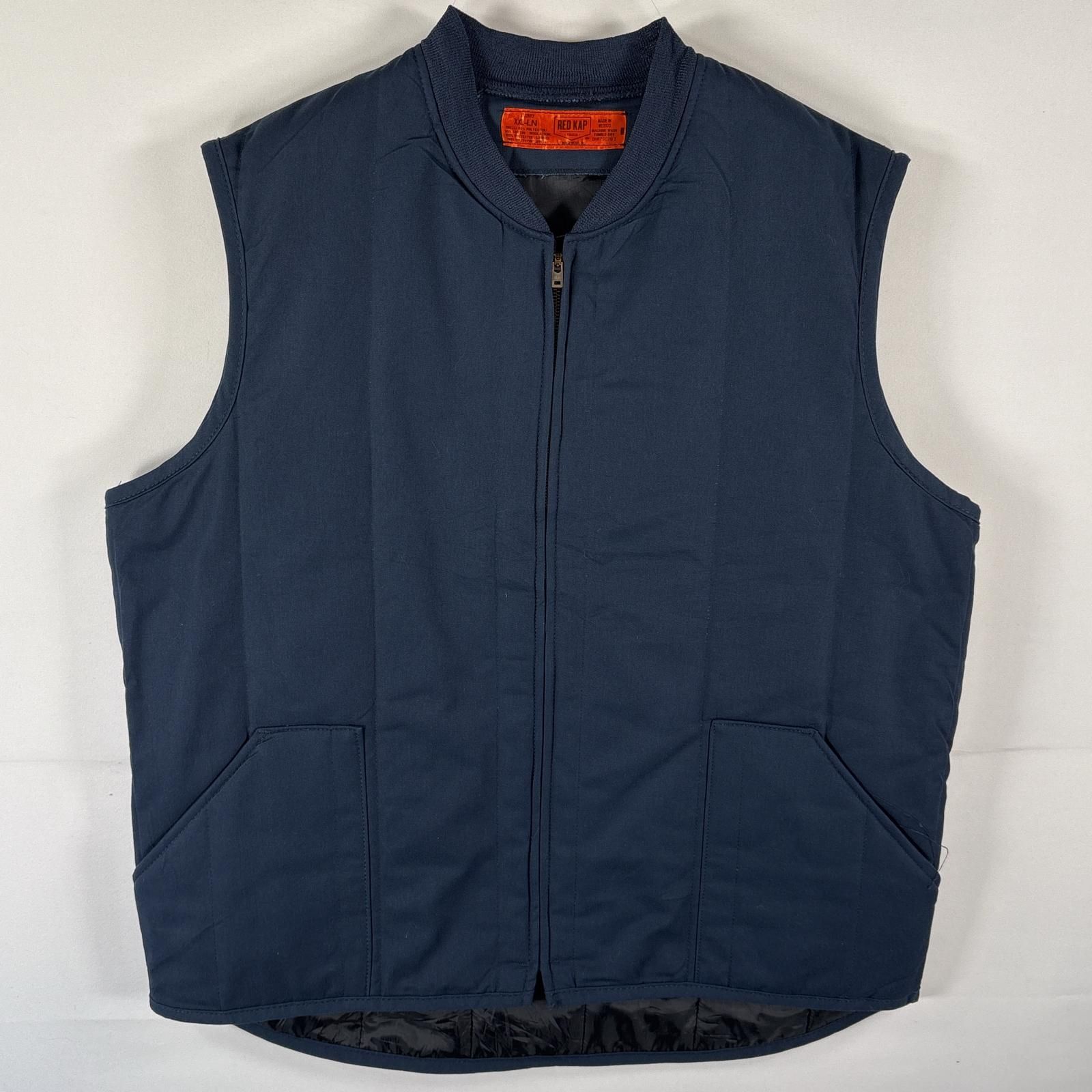 古着 レッドキャップ RED KAP ベスト フルジップ ワーク 大きい 古着 レッドキャップ RED KAP ベスト フルジップ ワーク 大きい
