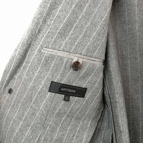 アルチザン ARTISAN カシミヤ混ウールチョークストライプ