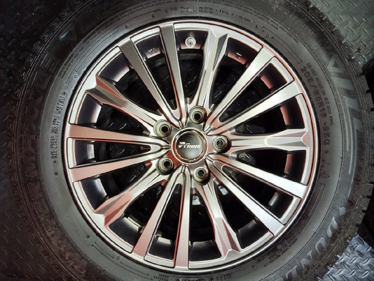DUNLOP WM03 205/65R16】スタッドレス【SIBILLA NEXT WS 16インチ 6.5