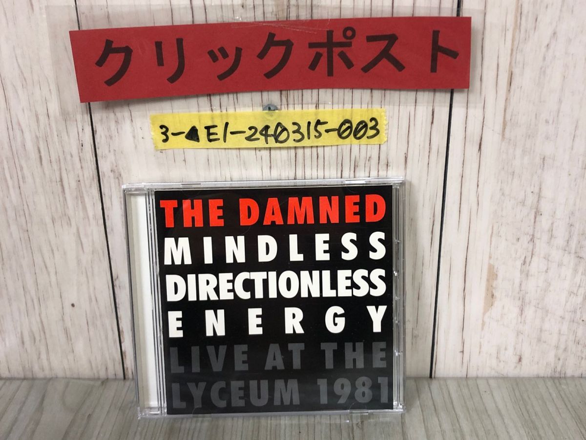 Cdose 3- CD THE DAMNED MINDLESS DIRECTIONLESS ENERGY LIVE AT THE LYCEUM 1981 ...