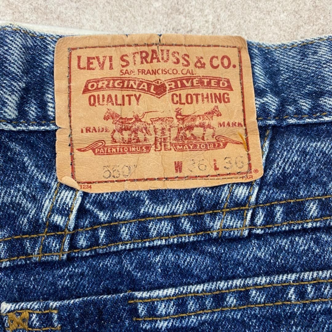 Levi's 550 ギャル y2k 切りっぱなし ダメージ ボロ デニムショートパンツ