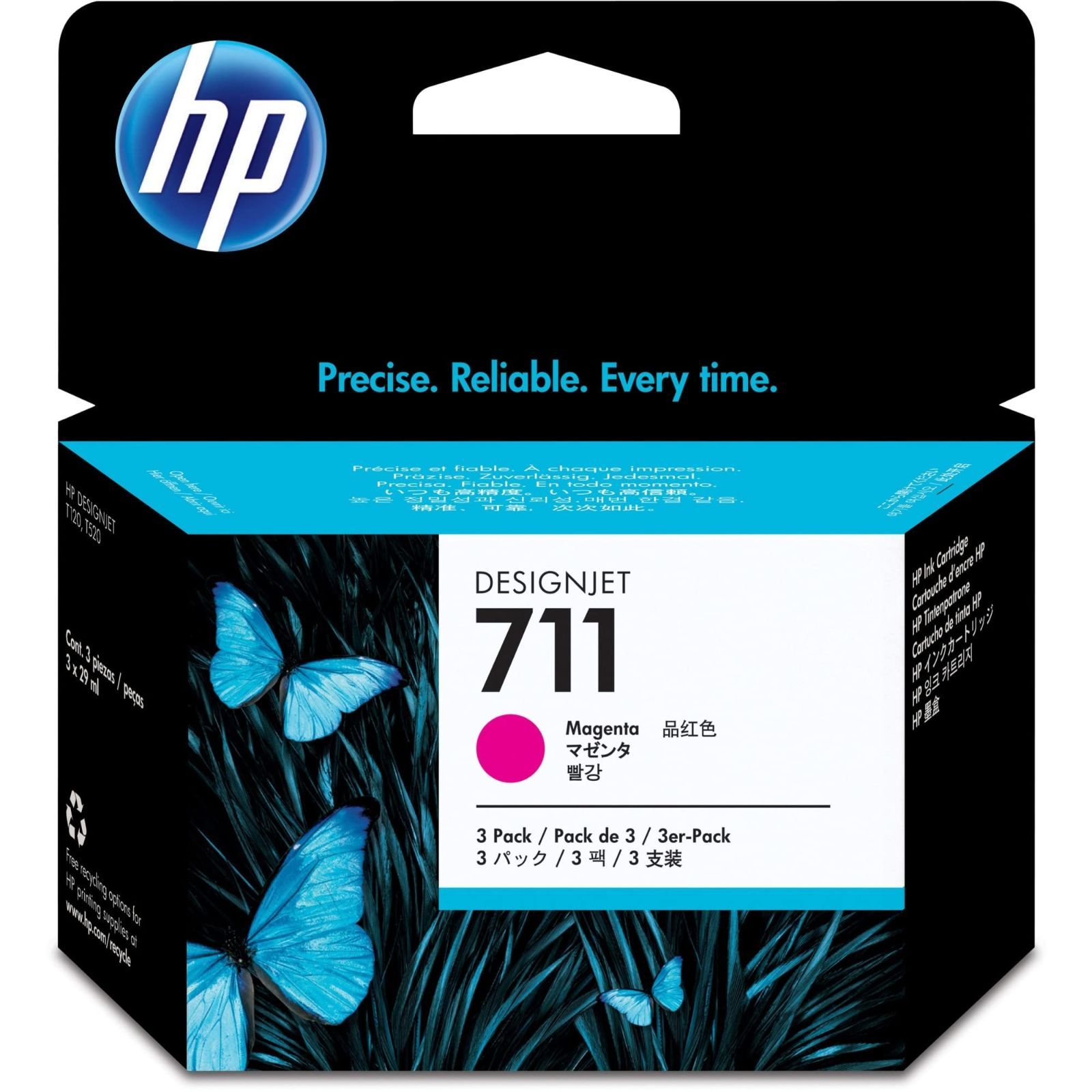 新品 ヒューレット・パッカード(HP) 日本HP HP711インクカートリッジ マゼンタ29ml×3 CZ135A