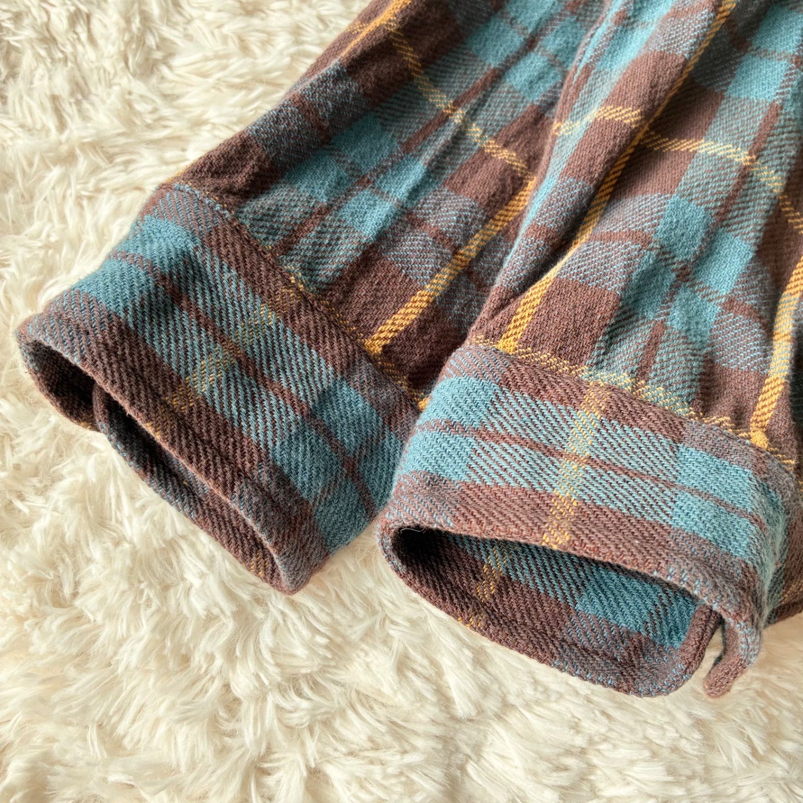 45R フォーティーファイブアール 美品 インドざっ栗ネルの908シャツ