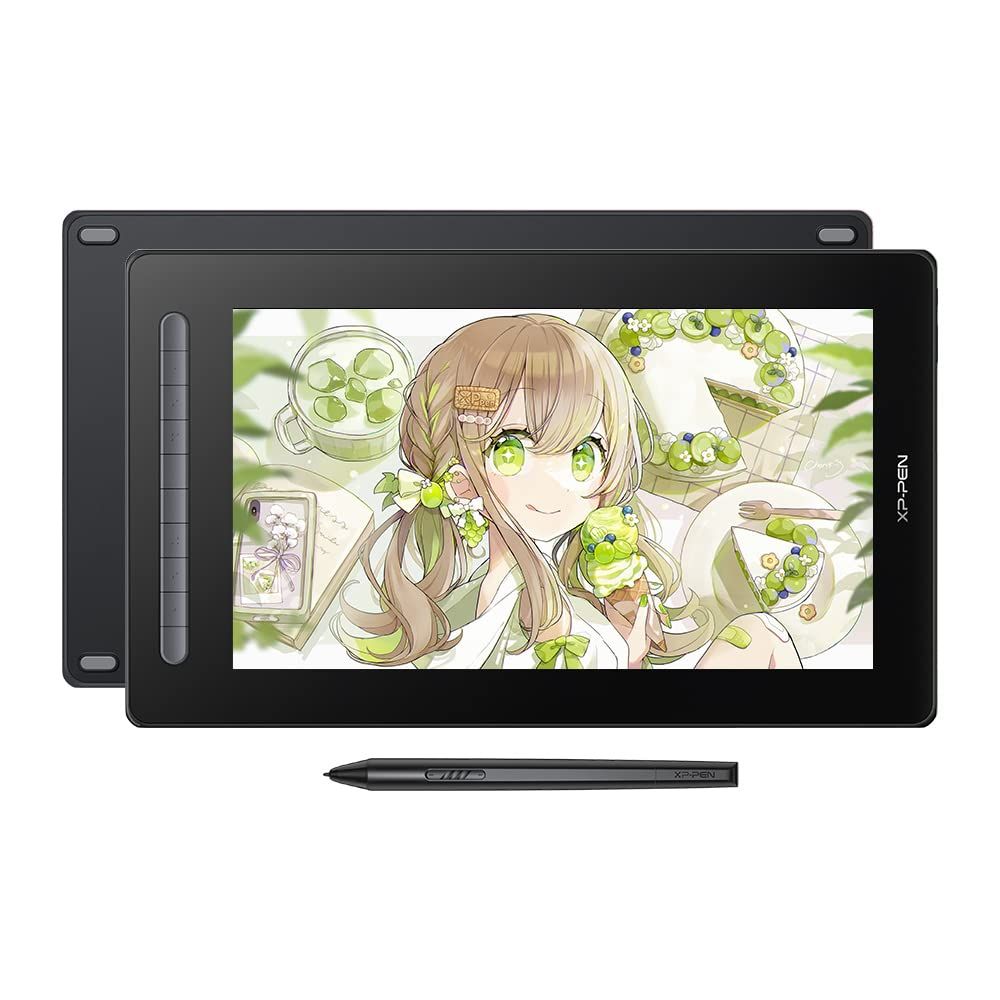 XPPen 液タブ 液晶タブレット 15.4インチ X3チップ搭載ペン IPSフルラミネーション 写真加工 テレワーク お絵描きソフト付 Android Windows Mac対応 Artist 16セカンド ブラック