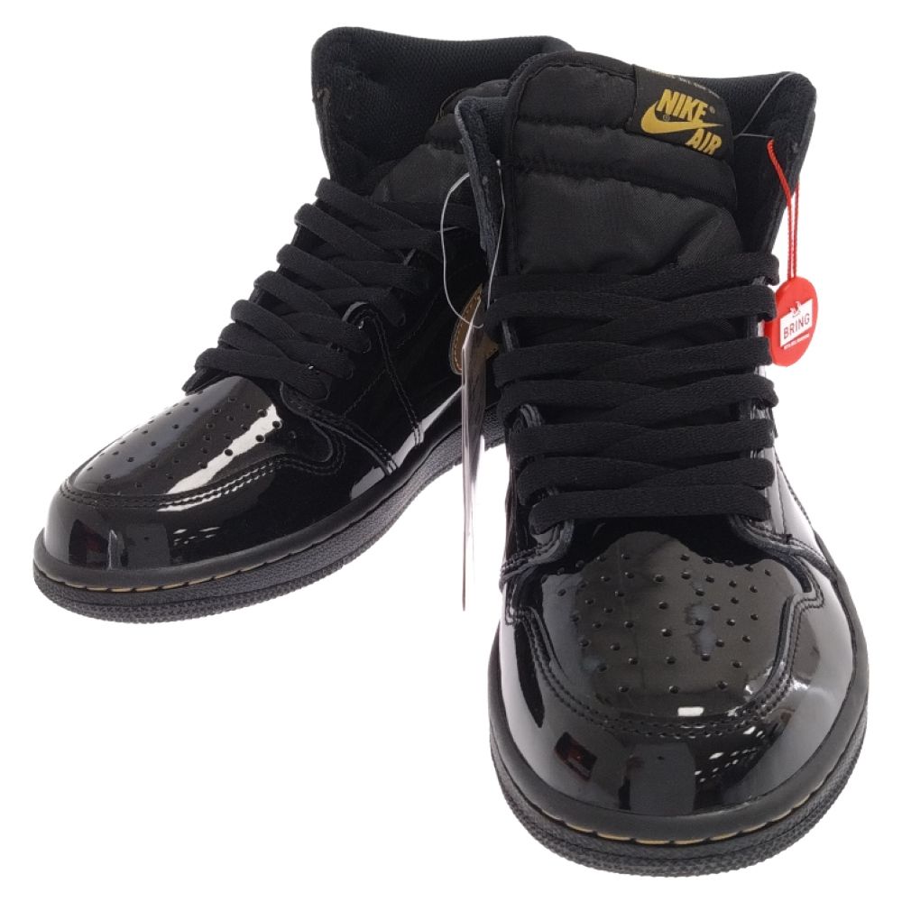 NIKE (ナイキ) AIR JORDAN1 RETRO HIGH OG BLACK-METALIC GOLD エア