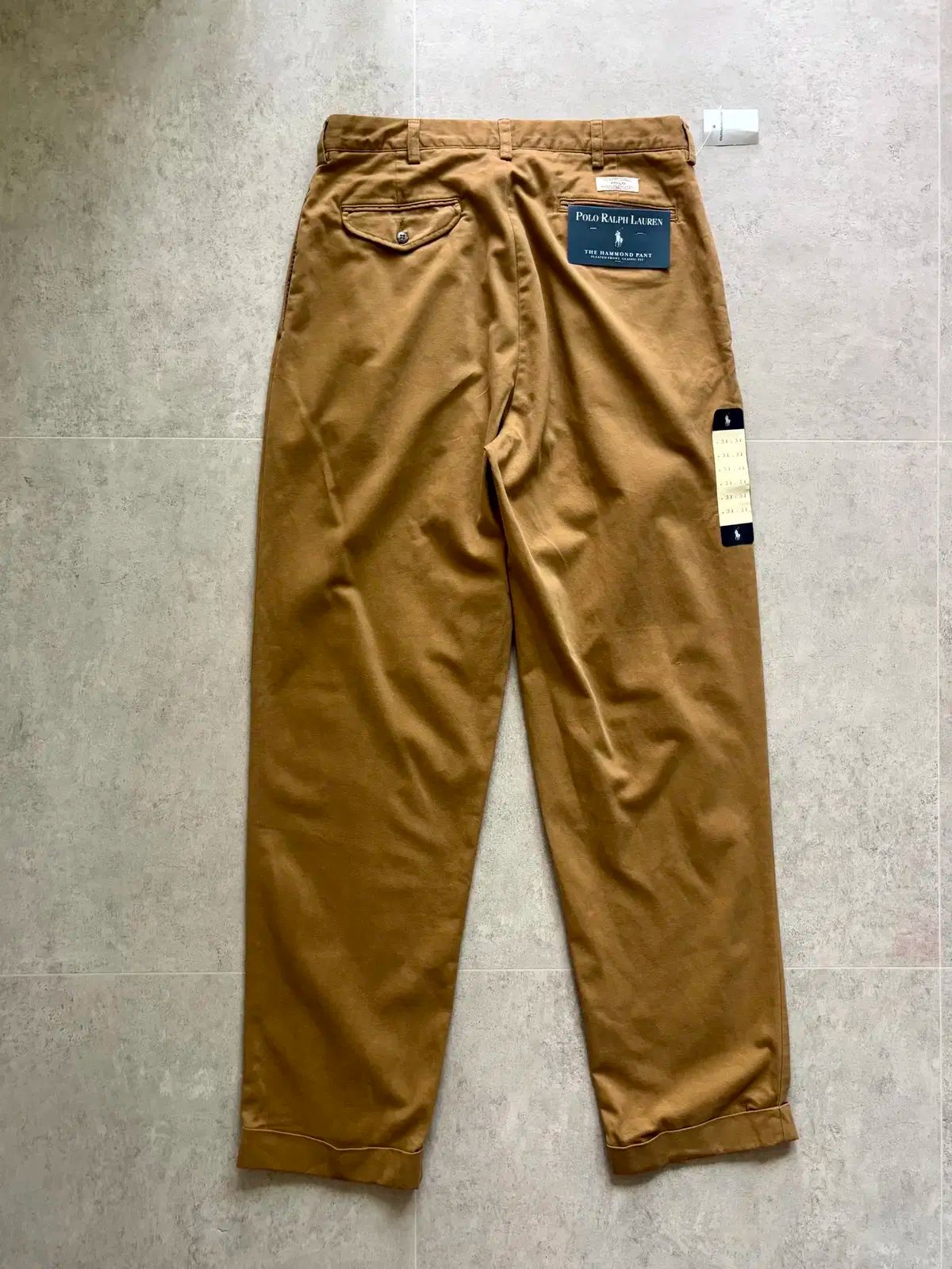 【デッドストック】Polo Ralph Lauren HAMMOND pant 古着 90s Polo Ralph Lauren 「HAMMOND PANT」 タック チノ パンツ