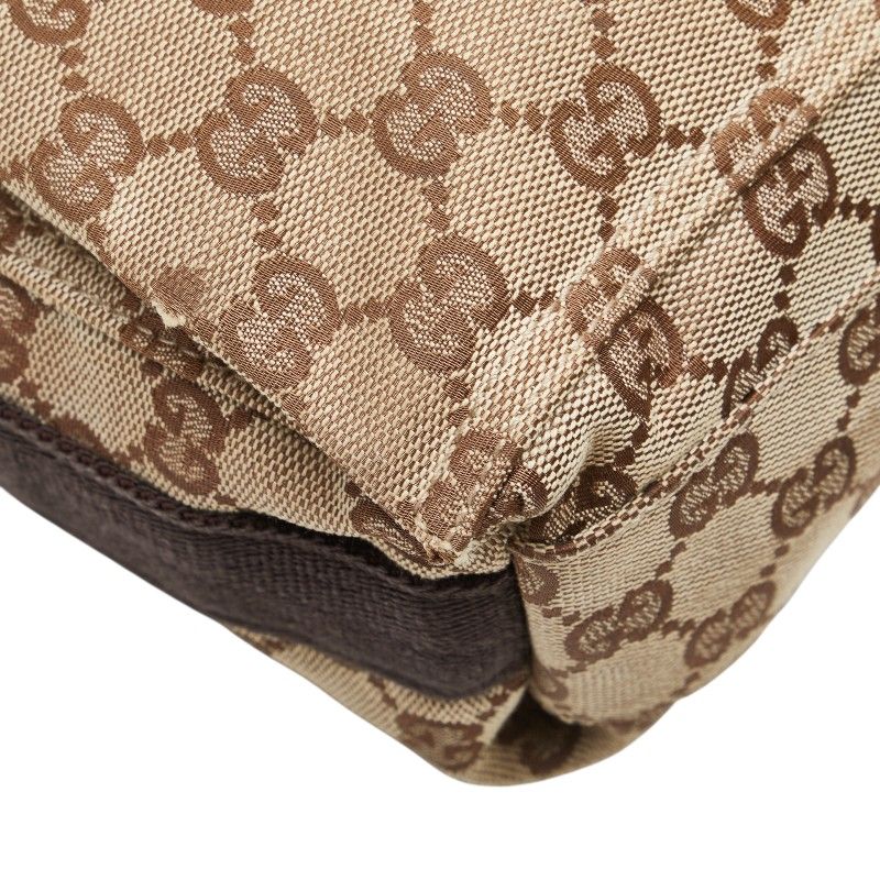 【極美品】グッチ　ショルダーバッグ　メッシュ　キャンバス　レザー　茶系 GUCCI - グッチ GUCCI GGキャンバス ショルダーバッグ バッグ