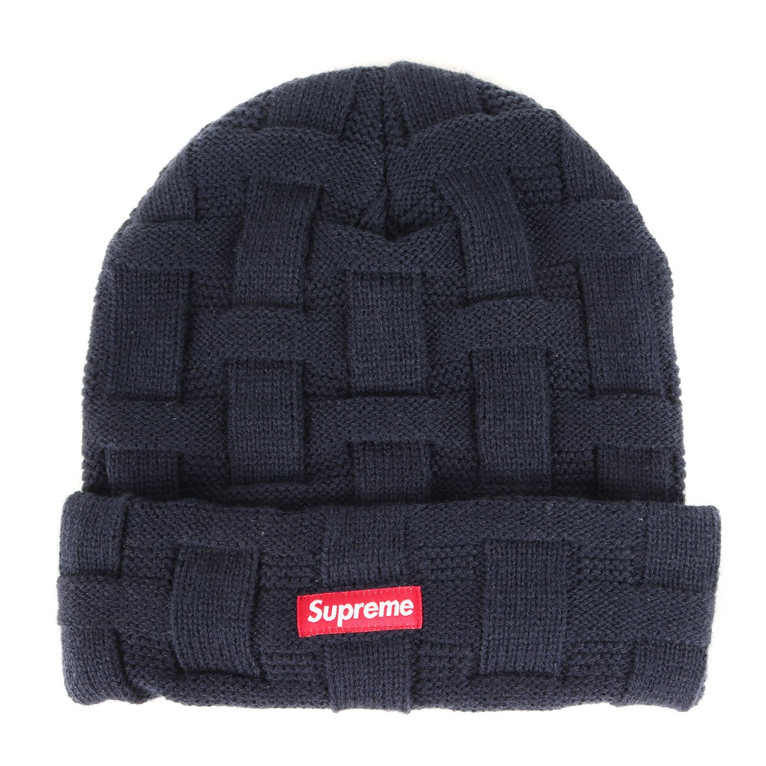 美品 Supreme シュプリーム 19AW バスケットウィーブ ニット ビーニー