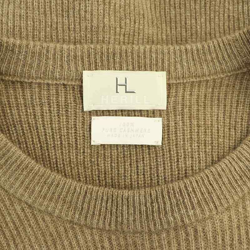 ヘリル HERILL MUSE de Deuxieme Classe取り扱い CASHMERE カシミヤニット セーター 2 茶 /MI ■OS レディース ヘリル HERILL MUSE de Deuxieme Classe取り扱い CASHMERE
