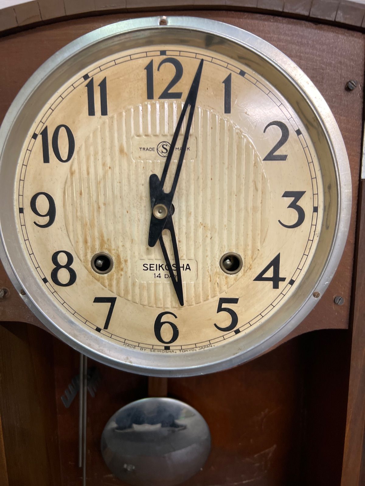 精工舎 レトロ 振り子時計 掛け時計 ジャンク品 - メルカリ