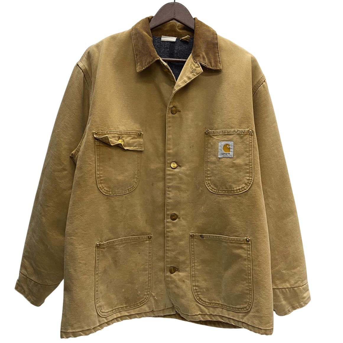 カーハート Carhartt 90 s 00 s ミシガンチョアコート カバーオール ジャケット ベージュ 201MT-4494 VB