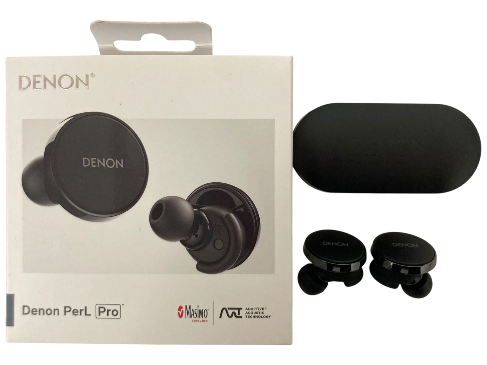 DENON PerL Pro ワイヤレスイヤホン ブラック Amazonブラック