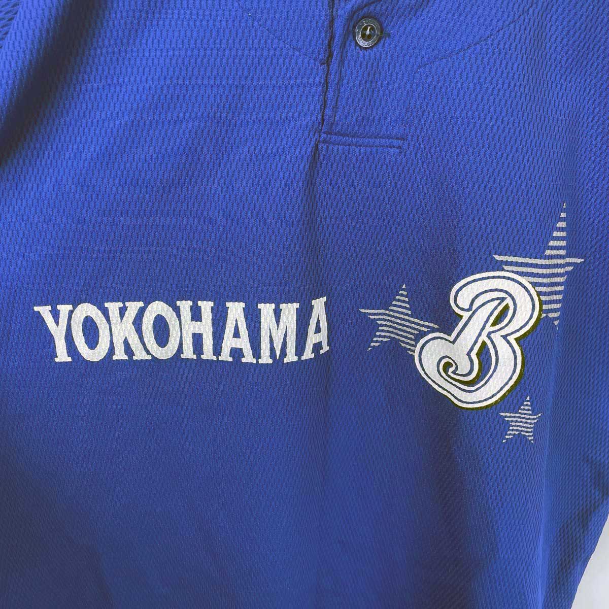 DESCENTE - デサント 横浜ベイスターズ ビジター ユニフォーム ベースボールシャツ L DESCENTE NPB プロ野球 デサント 横浜ベイスターズ ビジター ユニフォーム ベースボール