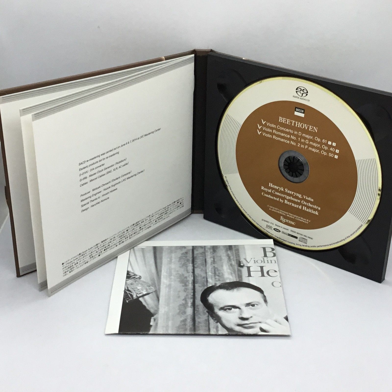 CD ベルナルト・ハイティンク, ロイ ベートーヴェン ヴァイオリン協奏曲 / ロマンス 第1番, ESSD90105 ESOTERIC /00110 CD ベルナルト・ハイティンク, ロイ ベートーヴェン