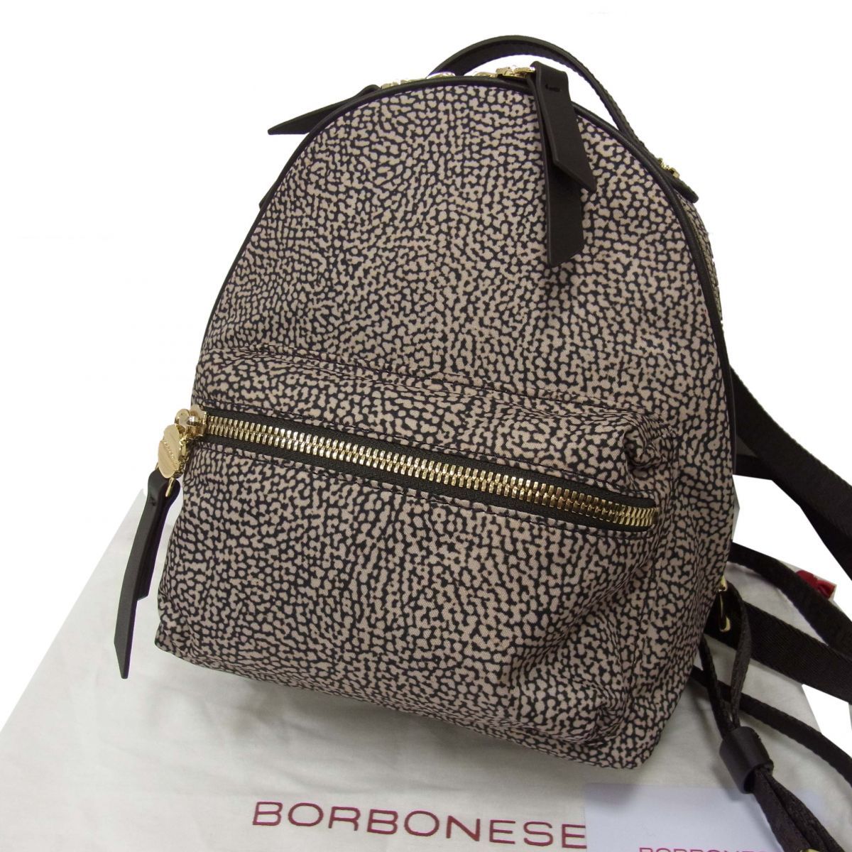 新品 定価47.300円☆BORBONESE ボルボネーゼ レザー使い リュック ディ