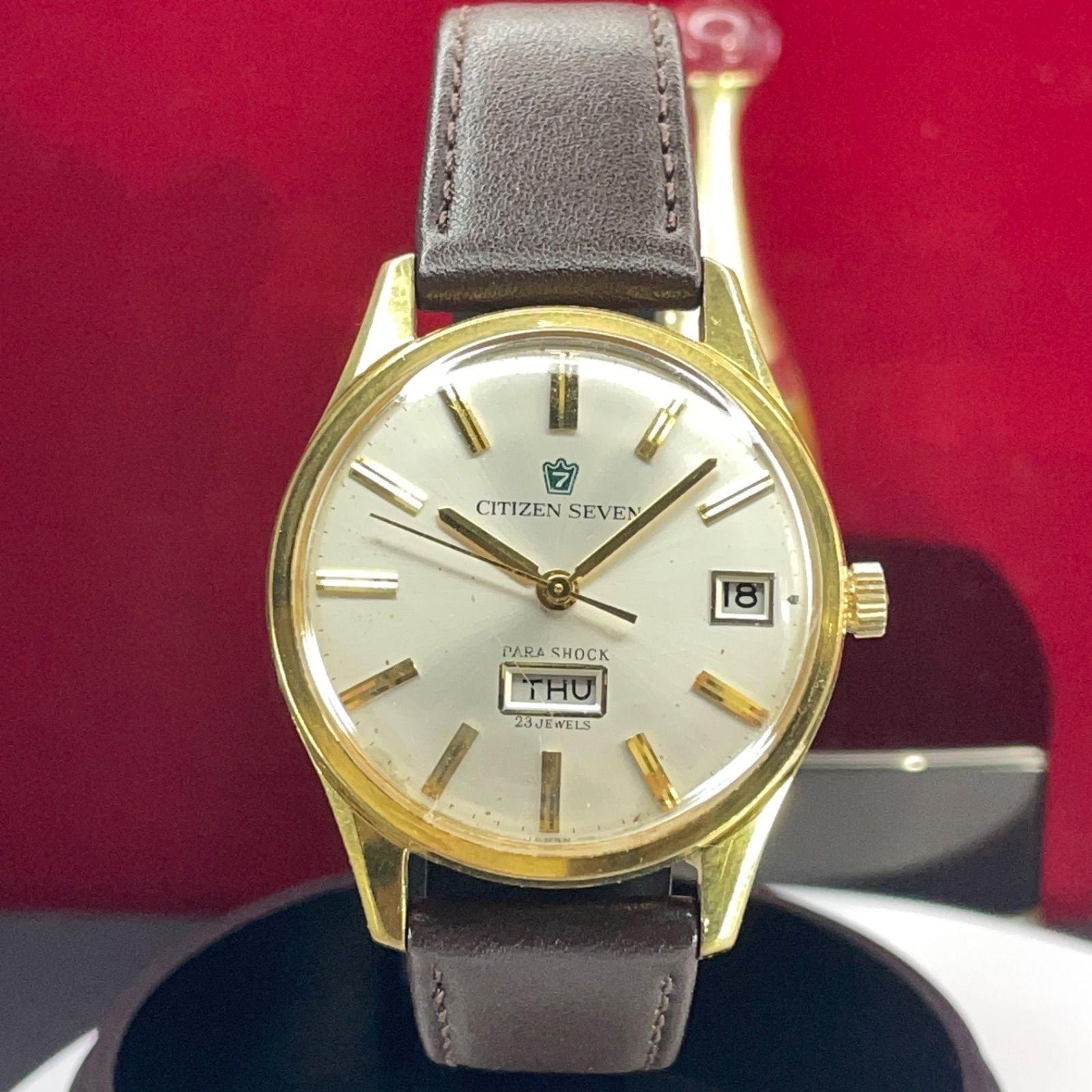 超希少 レア 60s CITIZEN SEVEN 手巻 23石 日本製 腕時計 超希少 レア 60s CITIZEN SEVEN 手巻 23石 日本製 腕時計 - メルカリ