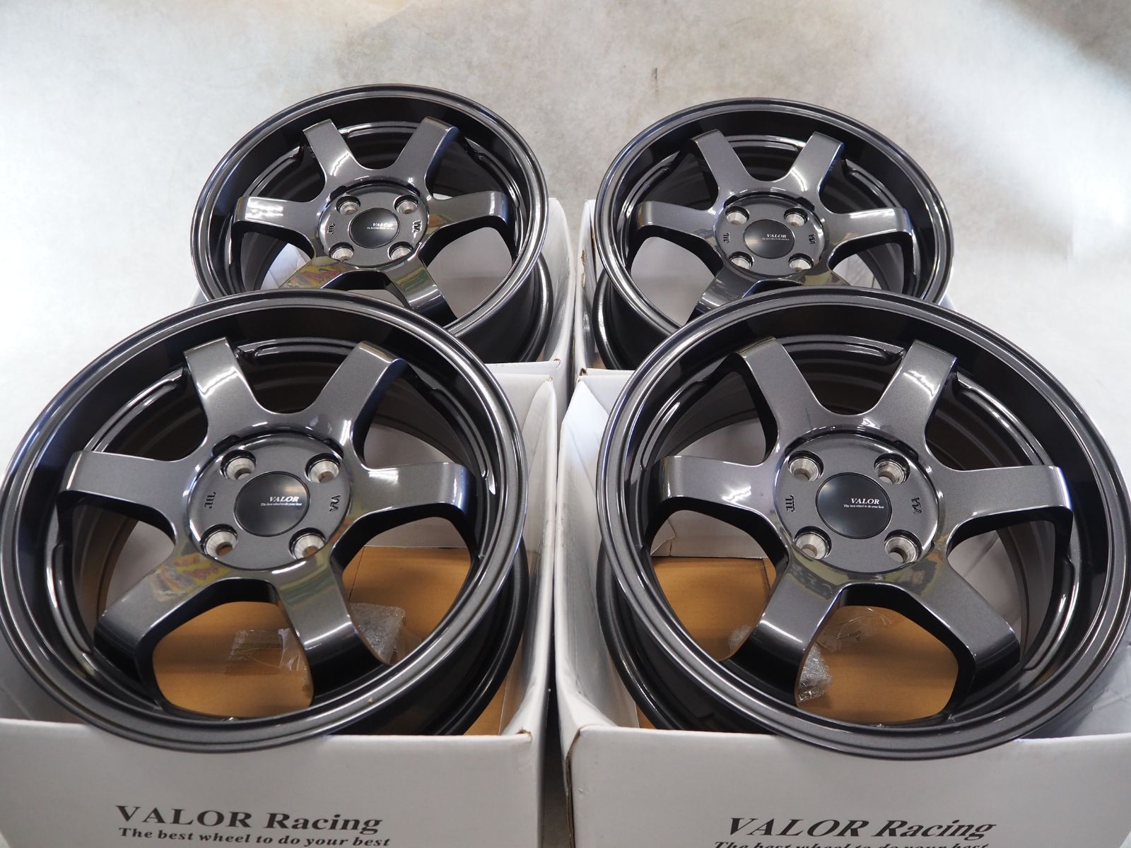コンケイブ 軽量 VALOR Racing TS6R 15inch 6.5J 4-100 38 GM 軽トラ 軽バン 軽自動車 コンパクトカー