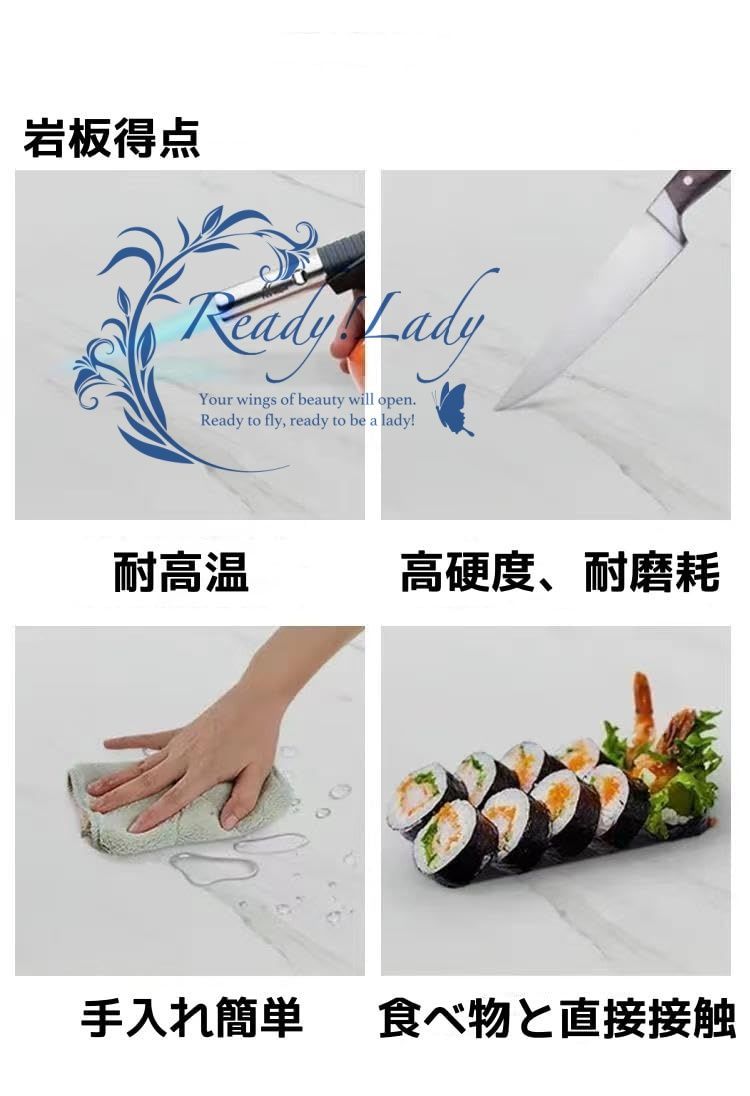 ダイニングテーブルセット ４人用 丸型 大理石テーブル カフェテーブル 丸テーブル サイドテーブル 食卓 クリーム風 円卓 リビングテーブル 岩板天板 傷 汚れ 水 熱に強い パソコンデスク エレガント テーブル イス-5点セット 110cm MARWIL-DEMENAGEMENTS_CH