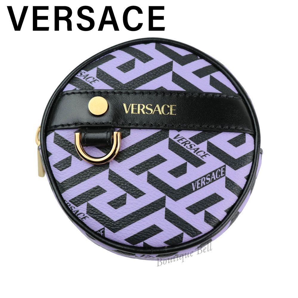 VERSACE ヴェルサーチ　グレカ　サークルポーチ Versace】ヴェルサーチ（ヴェルサーチェ） ラグレカ サークル