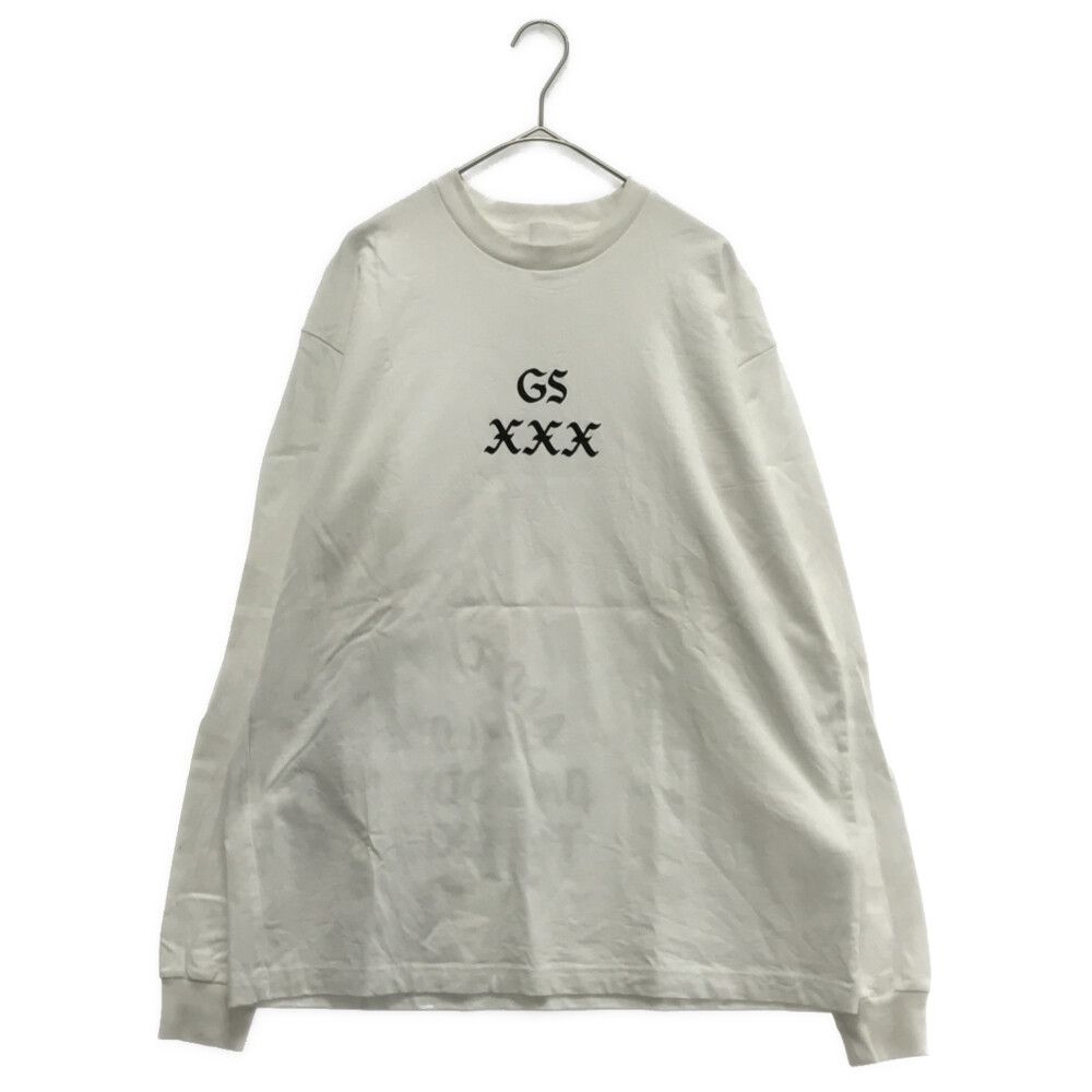 GOD SELECTION XXX (ゴッドセレクショントリプルエックス) 21AW GSXXXプリント長袖Tシャツ ロングスリーブカットソー ロンT  ホワイト - メルカリ