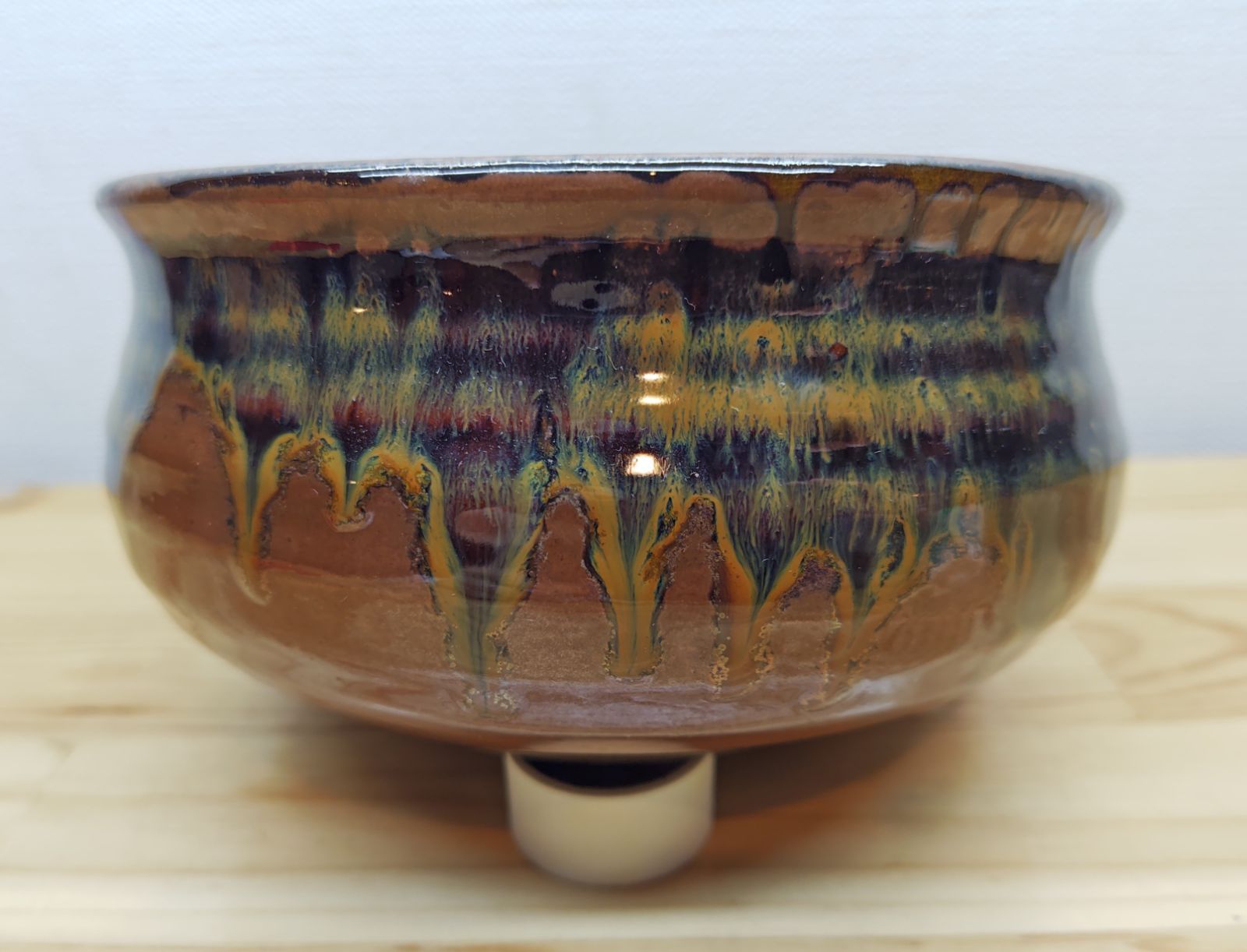 逢絢亭】茶道具 炭斗 京塗 唐物写 炉用 塗師 木村表恵 共箱入り 逢絢亭